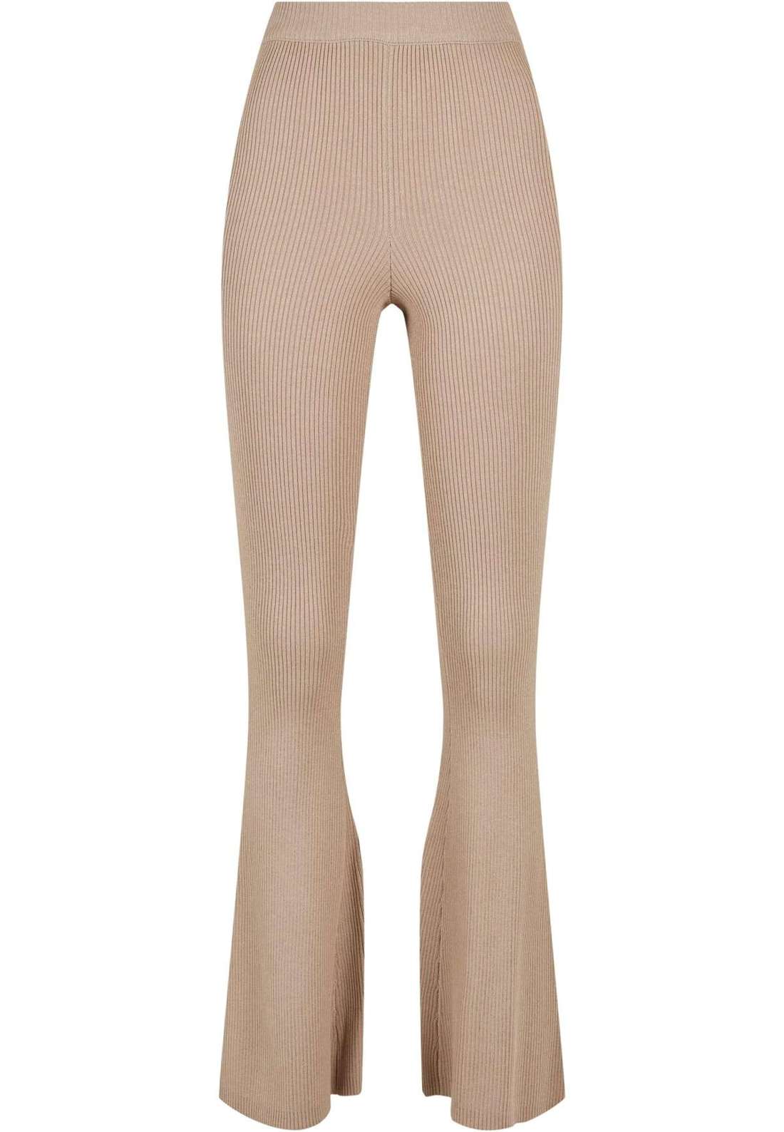 леггинсы Urban Classics Damen Ladies Rib Knit Bootcut Leggings