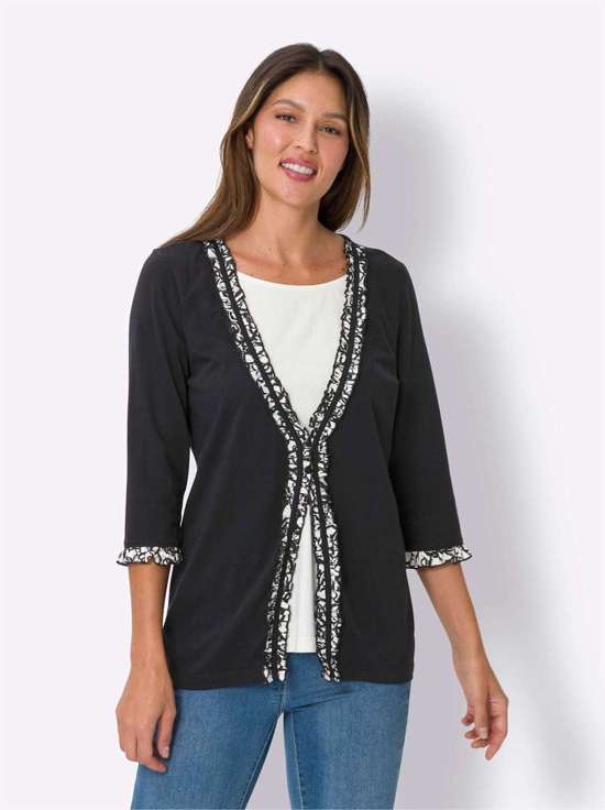 чёрно-бежевый