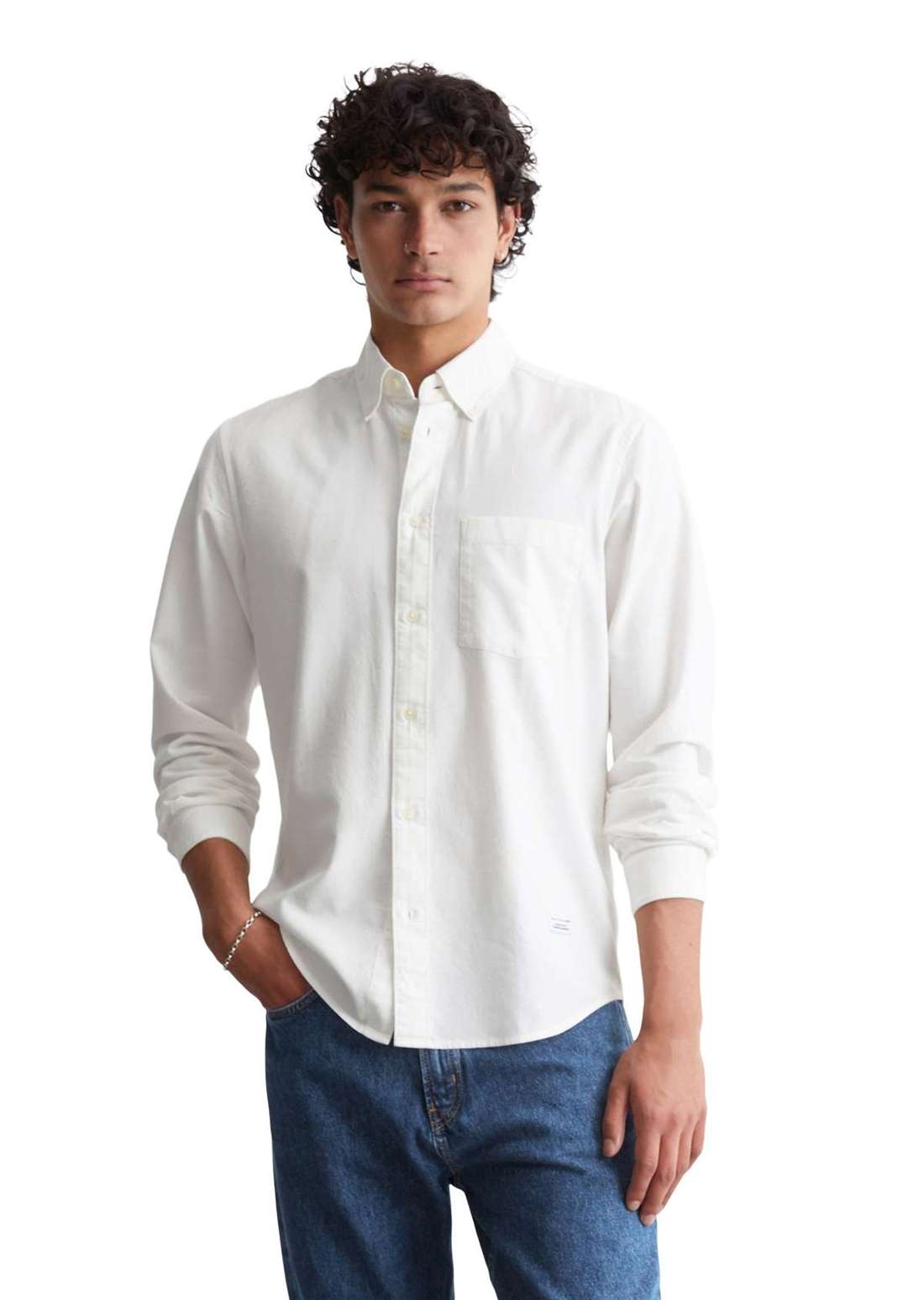Рубашка с длинным рукавом aus softem Bio-Baumwoll-Twill