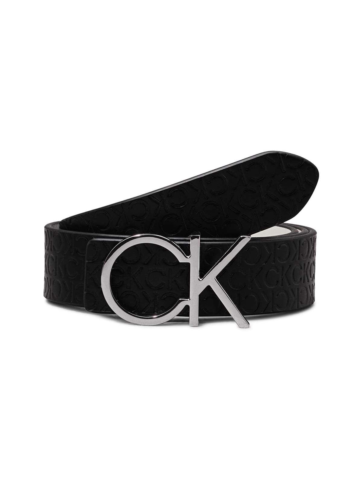 Кожаный ремень с пряжкой с логотипом CK REVERSIBLE BELT 3.0_MONO