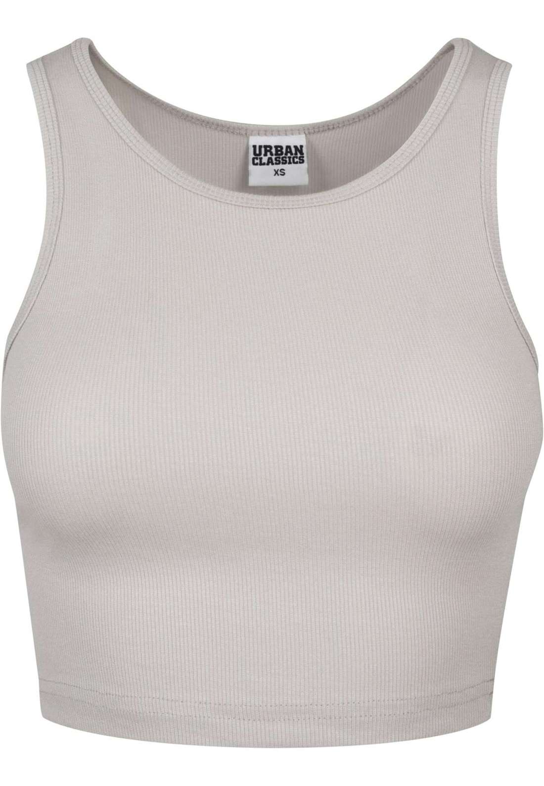 Мышечная рубашка Urban Classics Damen Ladies Rib Cropped Top