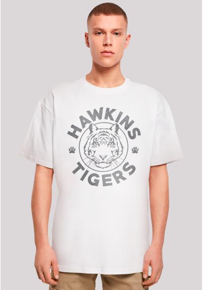 футболка Stranger Things Hawkins Grey Tiger