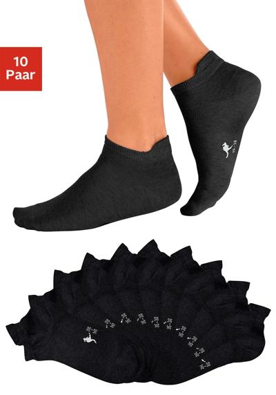Носки-кроссовки (упаковка 10 пар), с удлиненными манжетами сзади.
