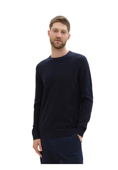 knitted navy melange