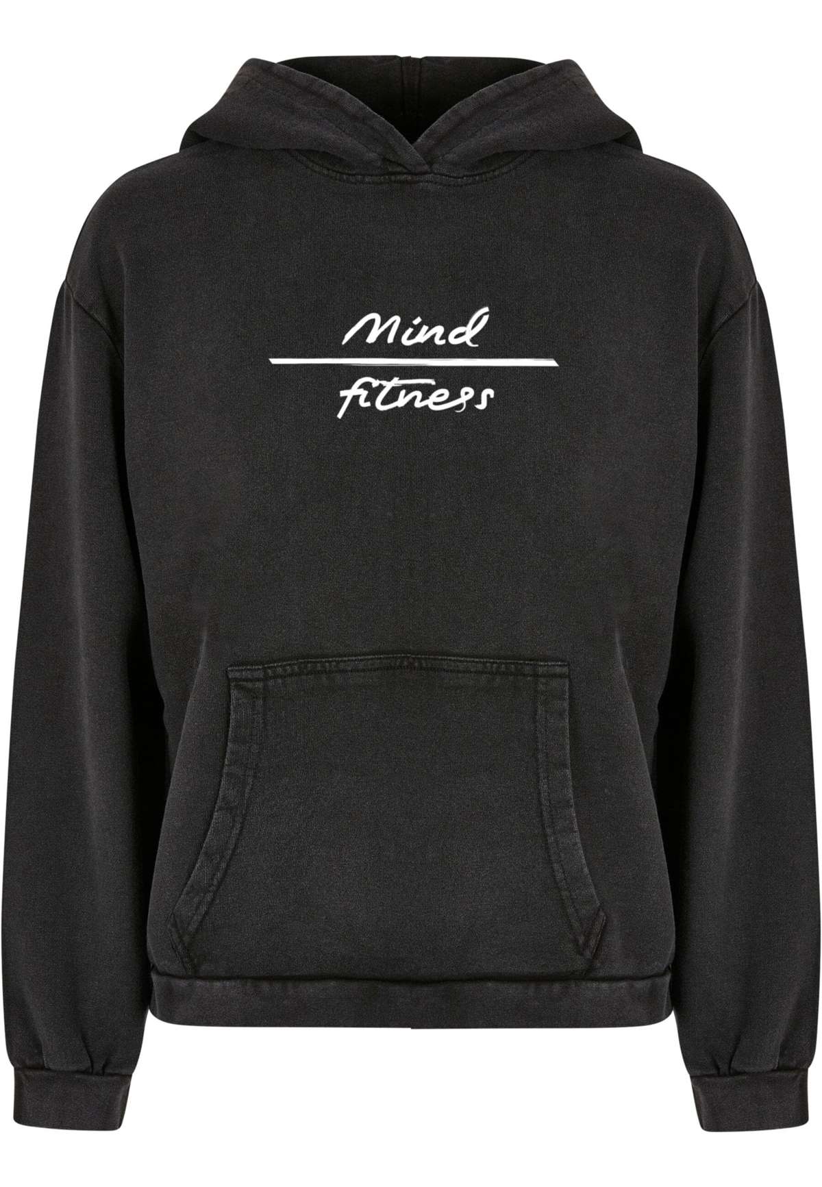 Толстовка с капюшоном »Damen Ladies Mind Fitness Acid Washed Oversized Hoodie«