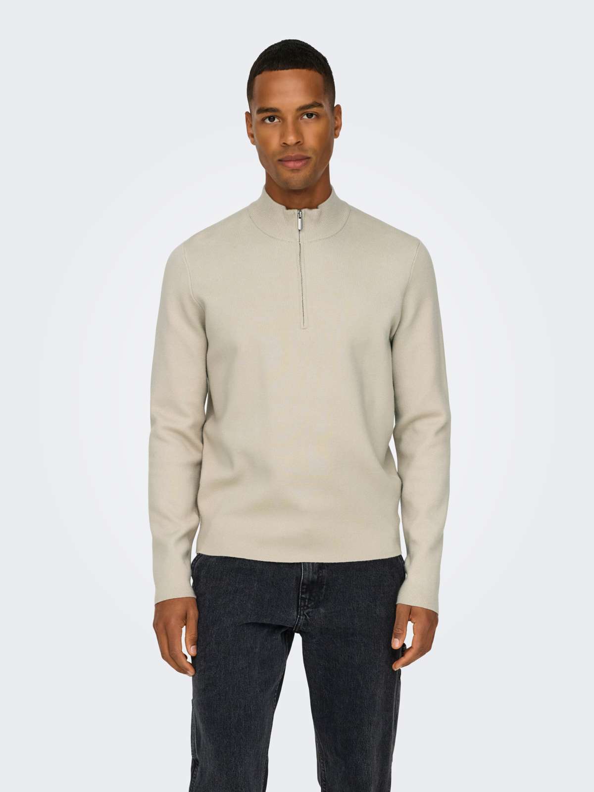 Тройер ONSCOOPER REG 12 HALF ZIP HIGH NECK KNIT