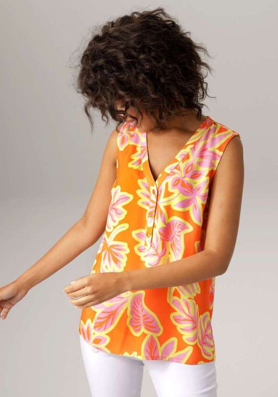 Блузка-топ насыщенного цвета