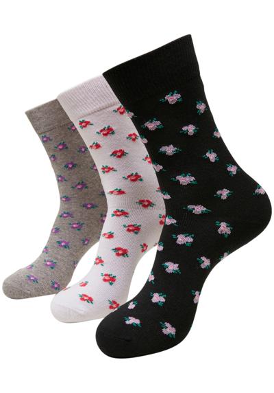 Базовые носки»Urban Classics Unisex Recycled Yarn Flower Socks 3-Pack«