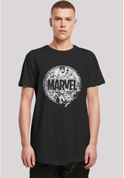 футболка»Marvel Comics Logo Character Infill`«