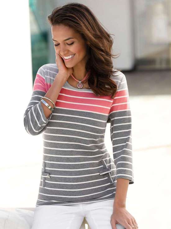 антрацит-коралловый-в полоску