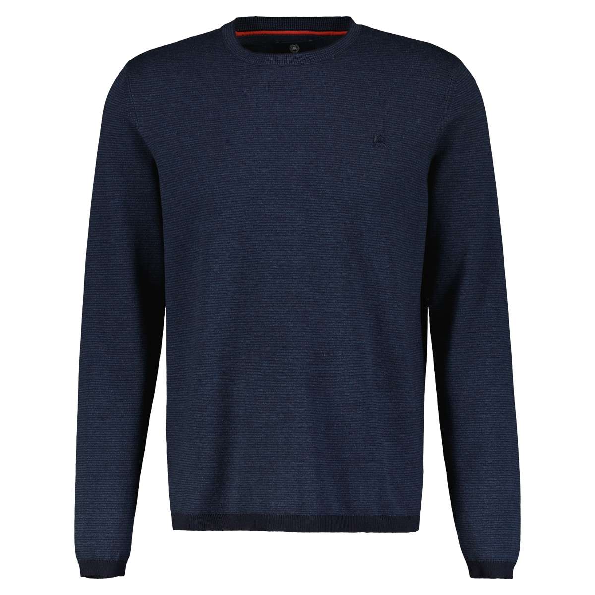 Вязаный свитер с логотипом спереди.