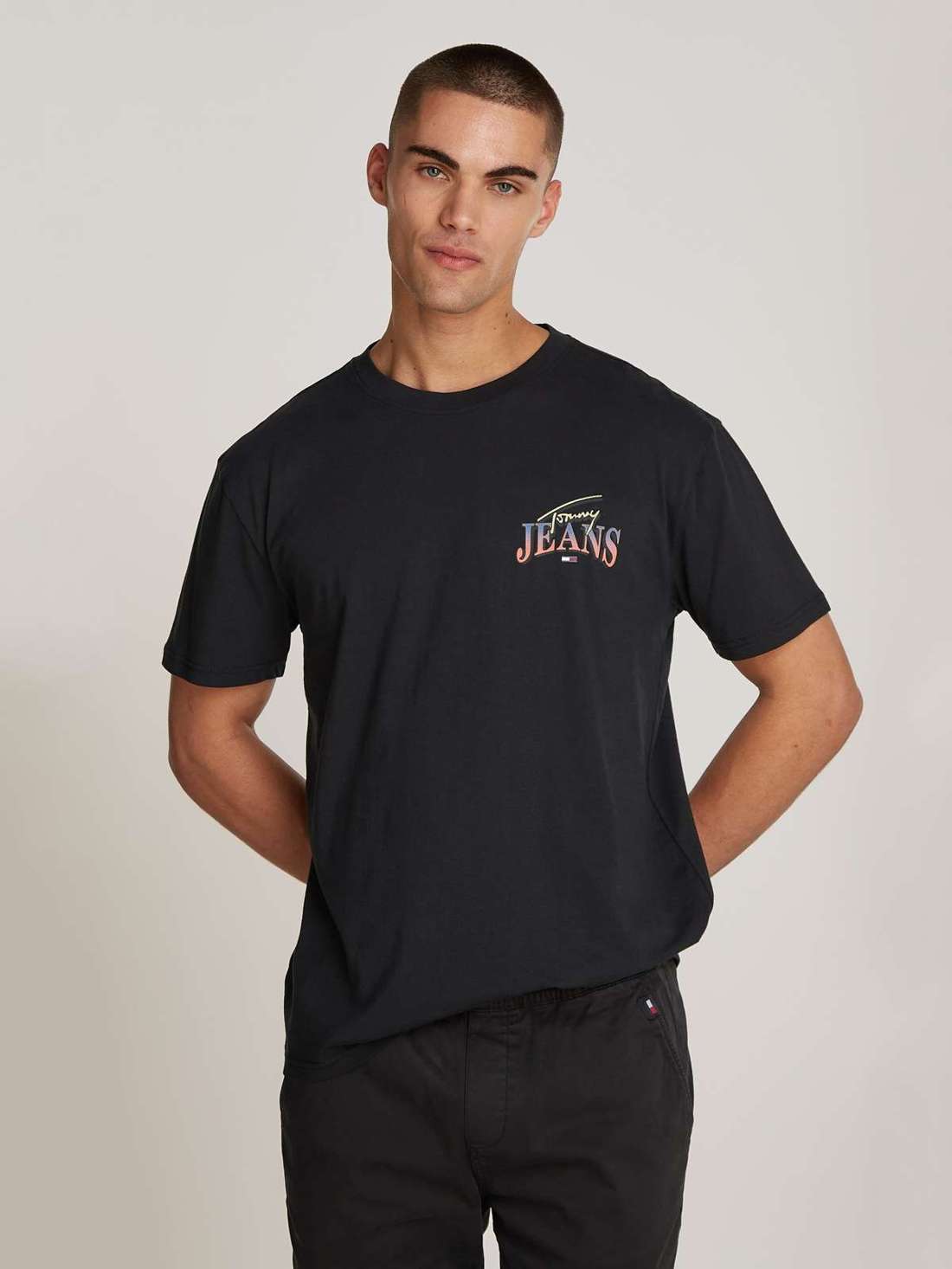 Футболка с крупным принтом на спине TJM REG DIAMOND TWIST TEE EXT
