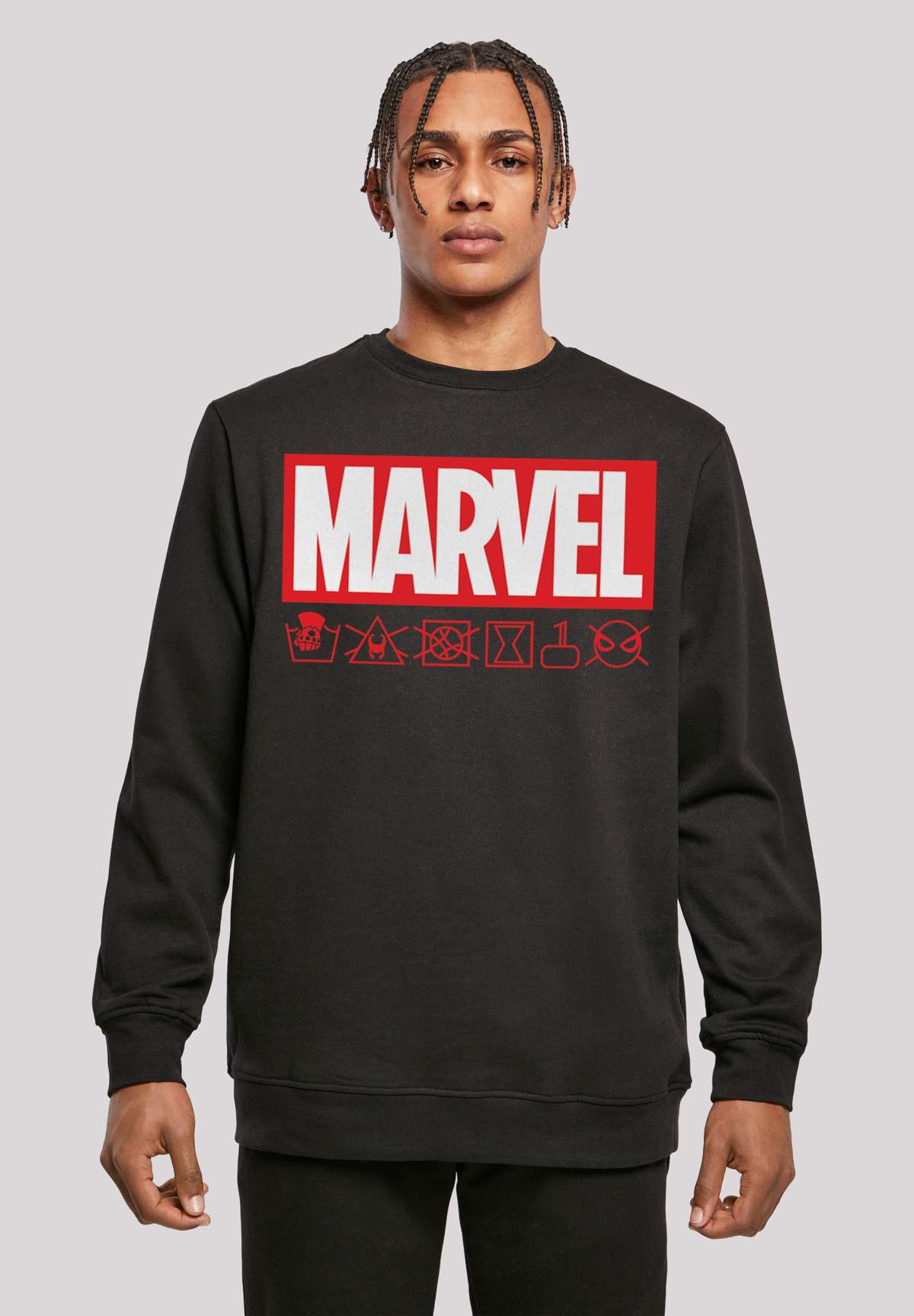 Толстовка с капюшоном»Marvel Logo washed Care Waschanleitung«