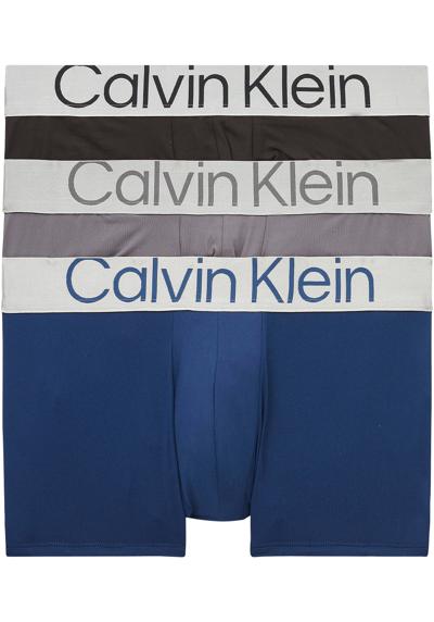 Трусы (3 шт. в упаковке) с эластичным поясом с логотипом Calvin Klein.
