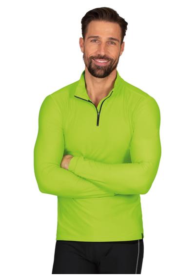 толстовка TRIGEMA Langärmeliges Sportshirt mit Reißverschluss