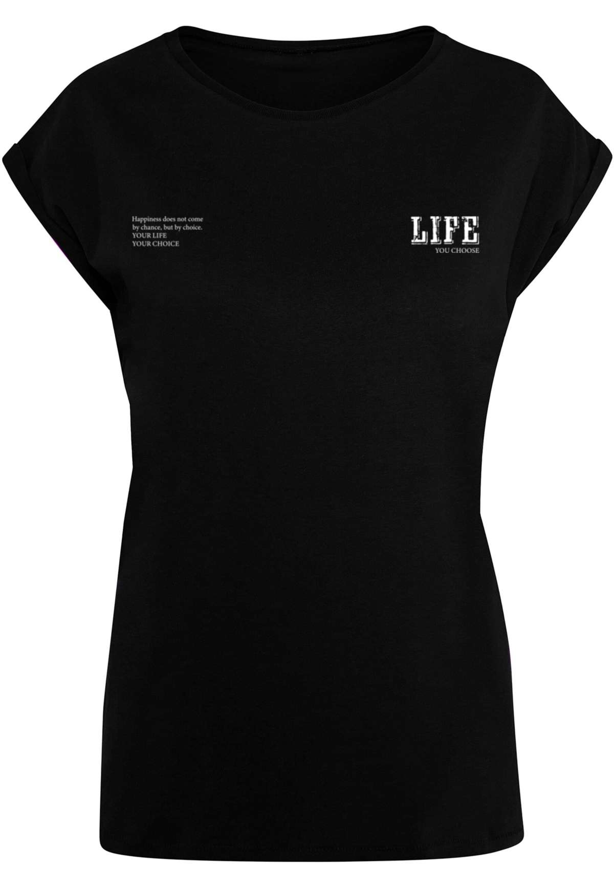 футболка Damen Ladies Life Extended Shoulder Tee