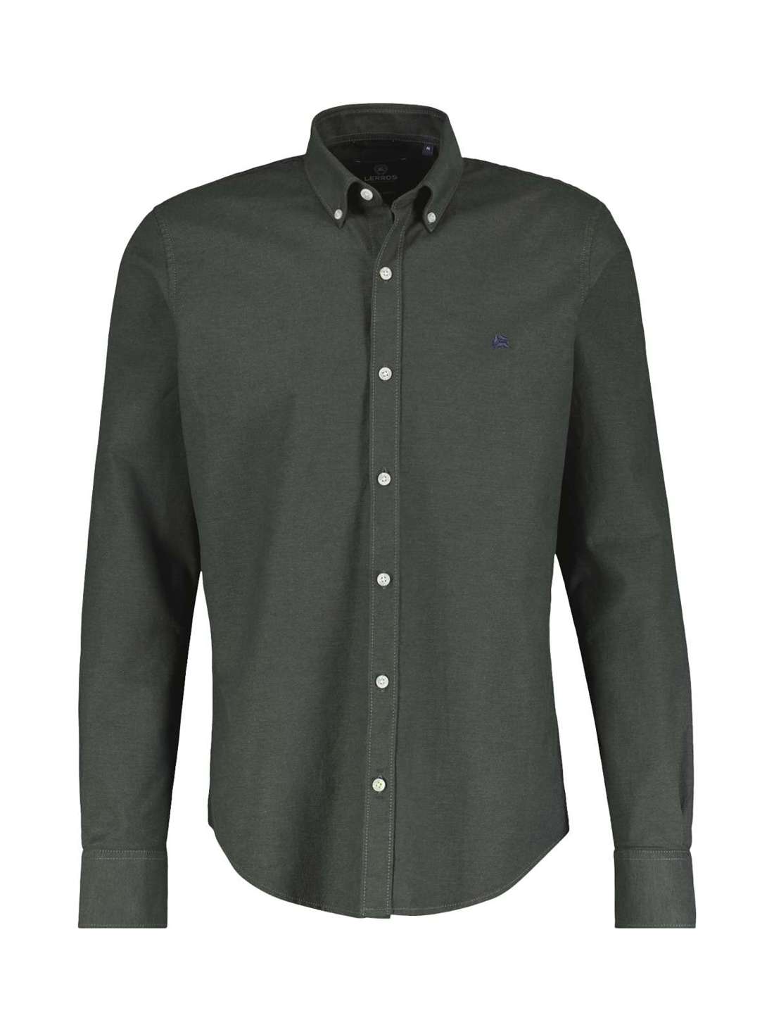 Рубашка с длинным рукавом LERROS Oxfordhemd mit Stretchanteil und Button-down-Kragen