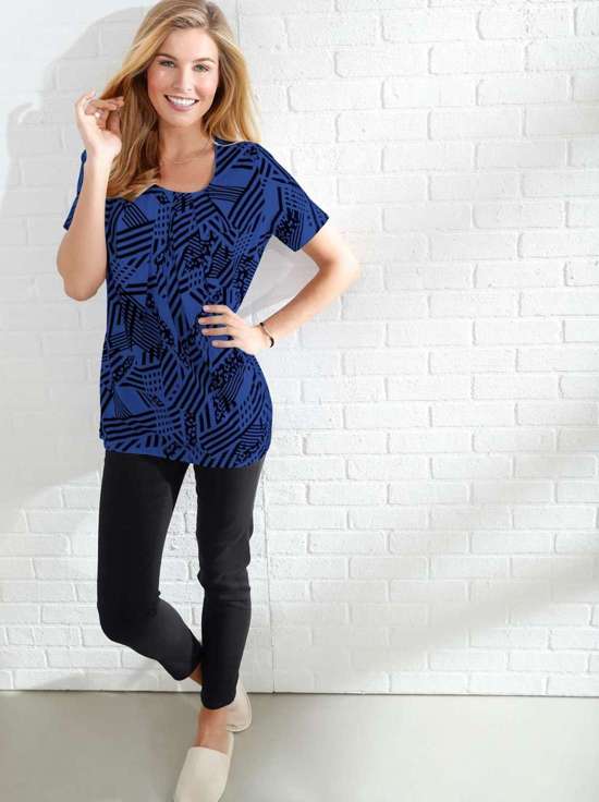 синий-С рисунком