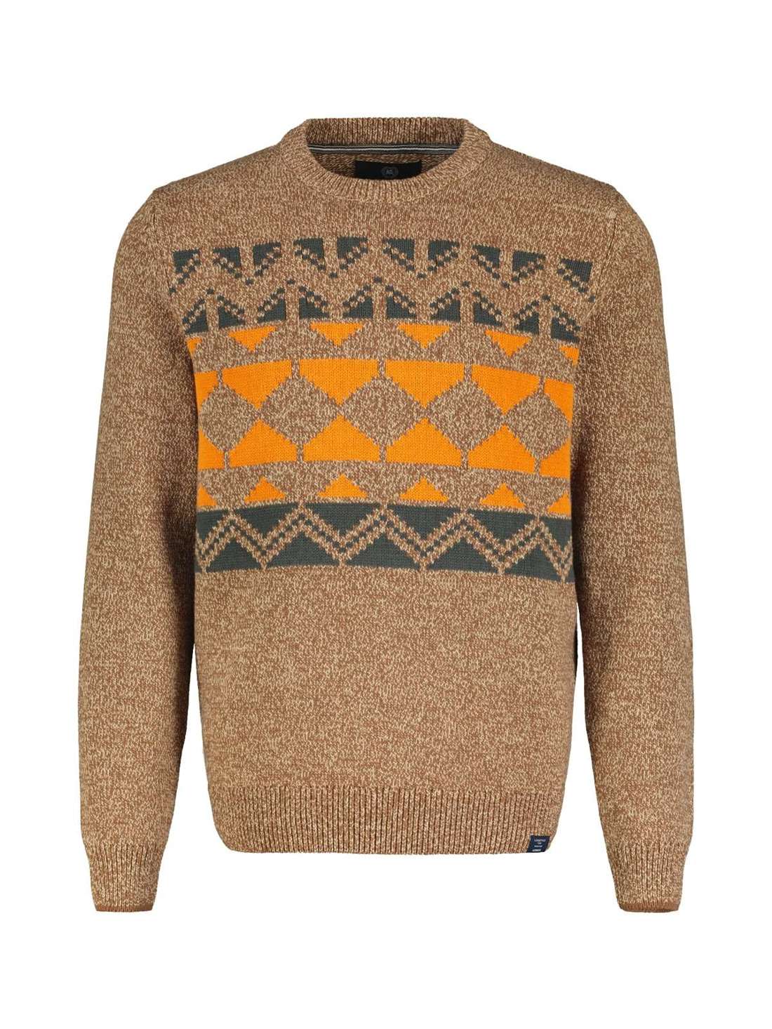 Вязаный свитер LERROS Jacquard Strickpullover für Herren