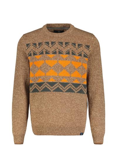 Вязаный свитер LERROS Jacquard Strickpullover für Herren