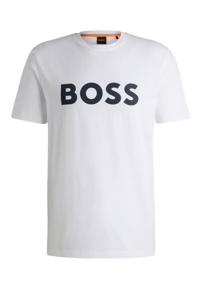 Футболка с крупным принтом BOSS на груди Thinking 1