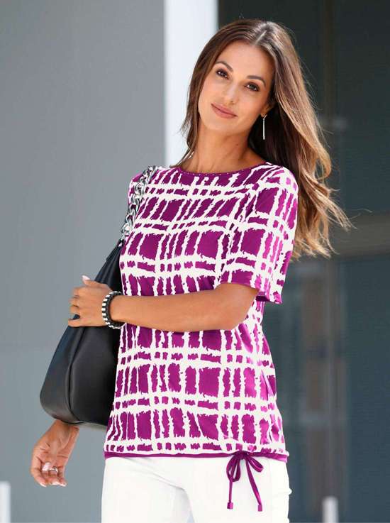 пурпурный-экрю-с рисунком