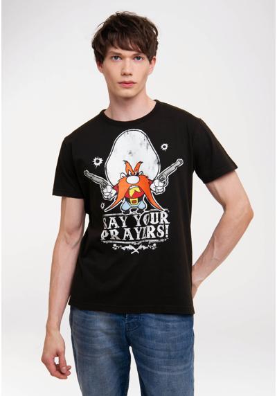 Футболка с классным принтом Looney Tunes - Yosemite - Say Your Prayers
