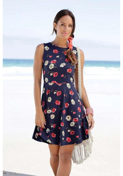 Пляжное платье с цветочным принтом