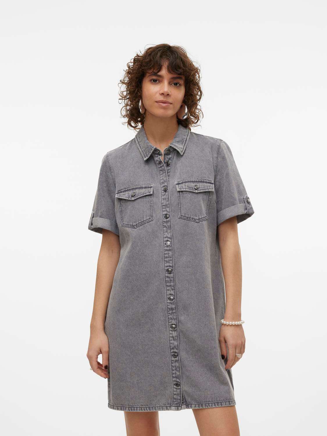 Джинсовое платье VMJENNIE SS SHORT DENIM DRESS NOOS