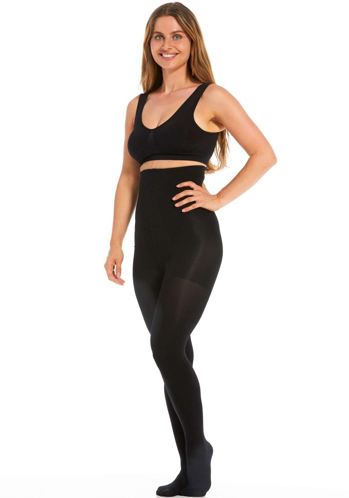 Колготки с завышенной талией, средней формы живота Hi-Waist Slim Tights