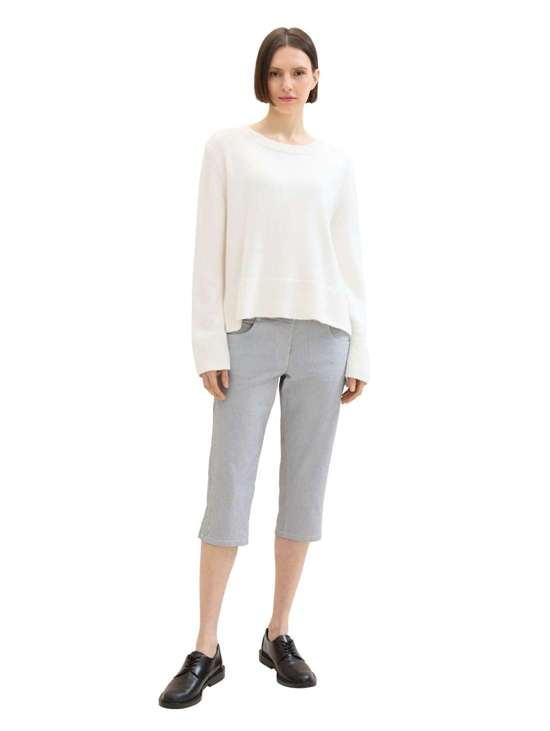 delicate navy white stripe