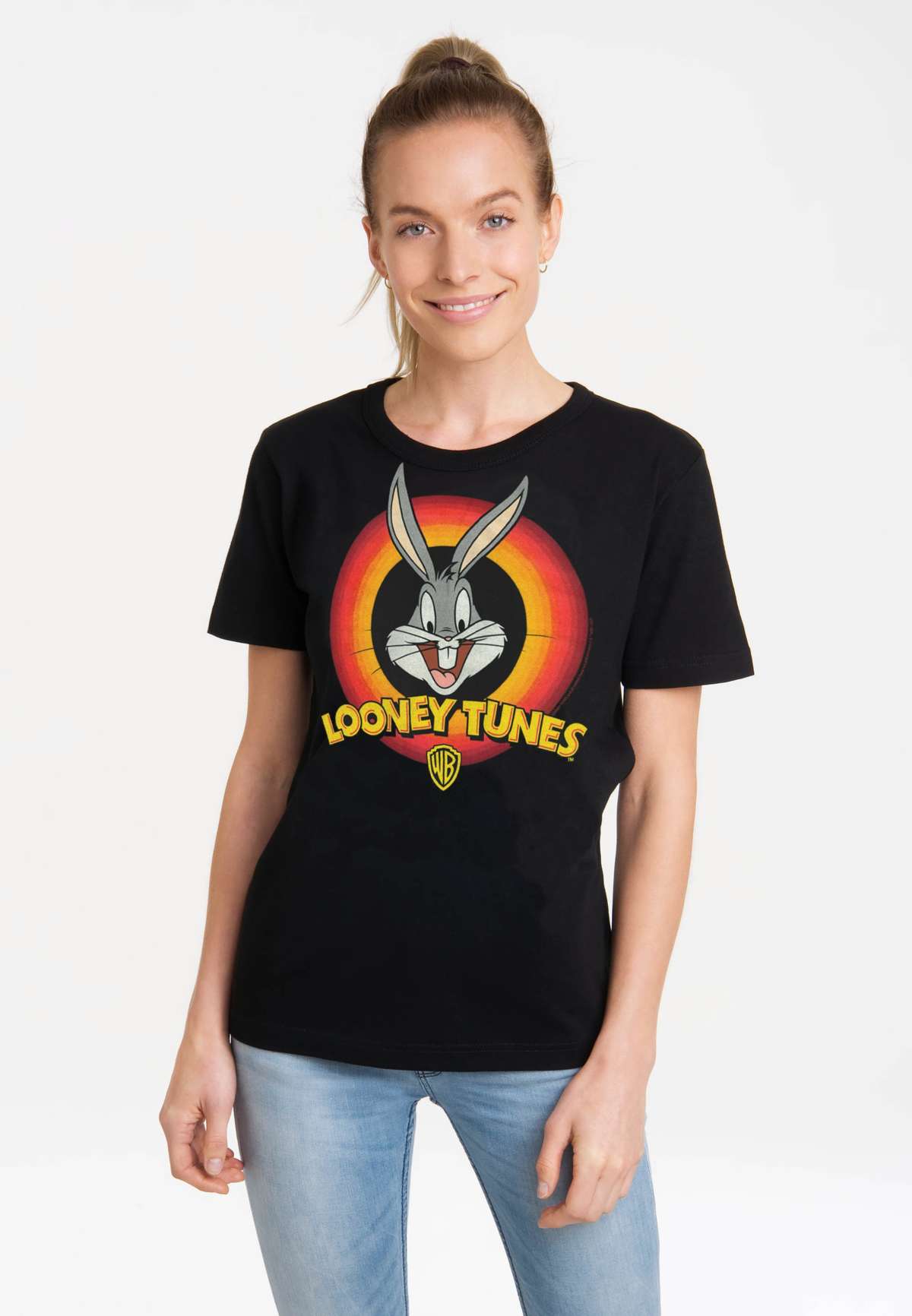 Футболка с классным принтом логотипа Looney Tunes – Bugs Bunny Logo