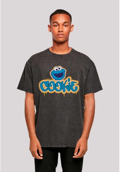футболка Sesamstraße Cookie Graffiti Logo