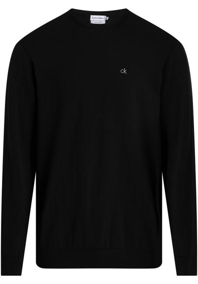 Свитер с круглым вырезом больших размеров с тисненым логотипом BT_COTTON SILK BLEND CN SWEATER