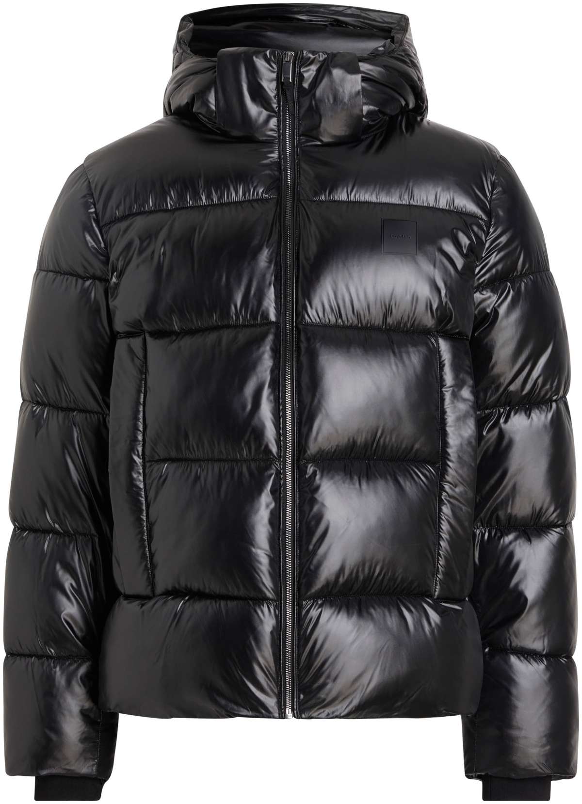 Уличная куртка с капюшоном и нашивкой-логотипом»HOODED QUILT PUFFER MW GLOSS«