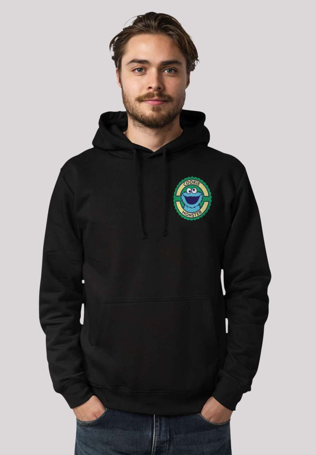 Толстовка с капюшоном Sesamstraße Cookie Monster Sticker