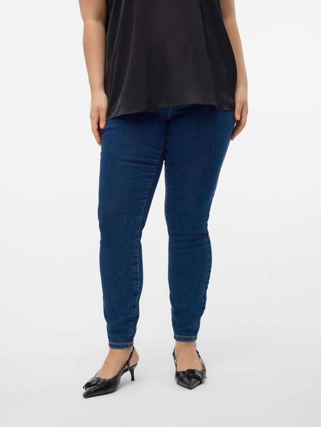 Джинсы скинни VMCELLY MR SKINNY JEANS BLUE CUR NOOS
