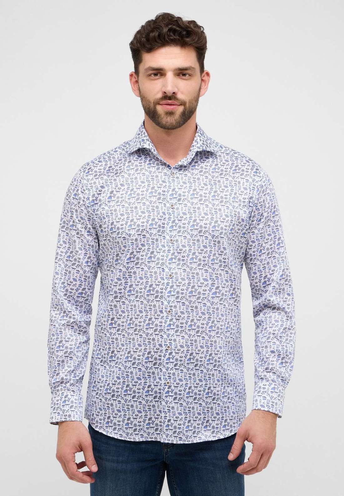 Рубашка с длинным рукавом MODERN FIT