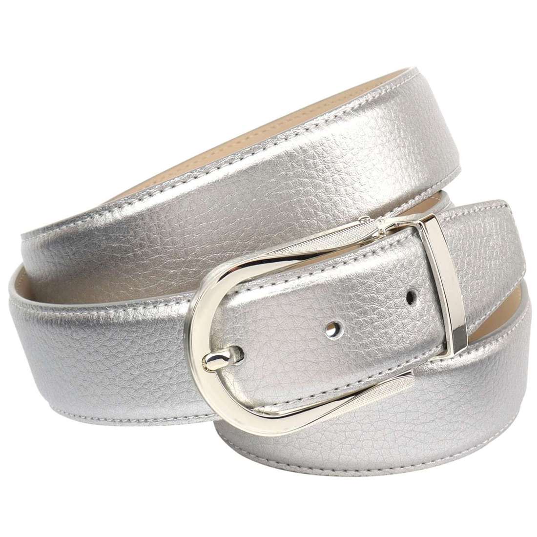 Кожаный ремень с тиснением оленя