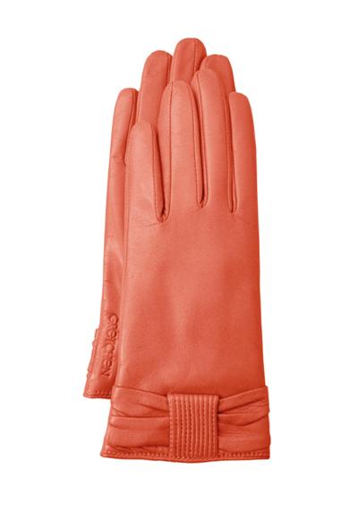 Кожаные перчатки с уютной кашемировой подкладкой. Bow Gloves