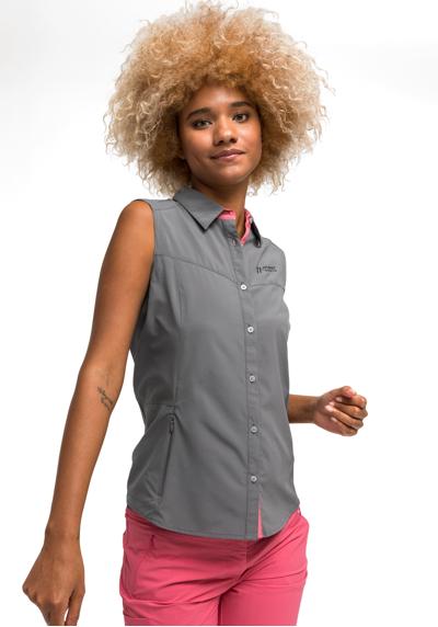 Функциональная блузка, легкая, эластичная трекинговая блузка с солнцезащитным воротником.