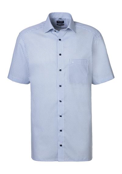 Рубашка с короткими рукавами и модным узором. Luxor modern fit
