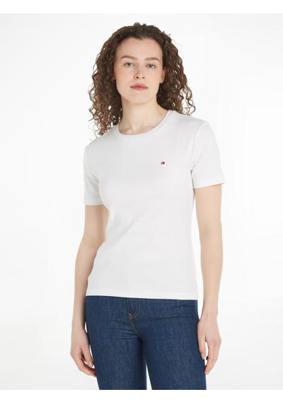 Рубашка с воротником стойкой и вышитым логотипом