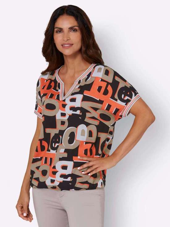 мандариновый-черный-с рисунком