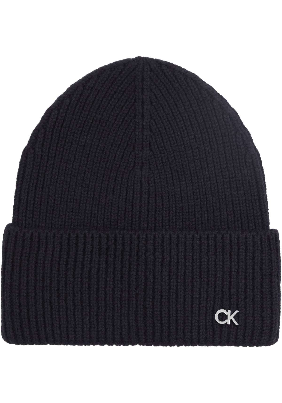 Шапка с логотипом »CK METAL CHUNKY RIB BEANIE«