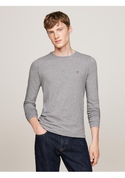 Полосатая рубашка с круглым вырезом»STRETCH SLIM FIT LONG SLEEVE TEE«