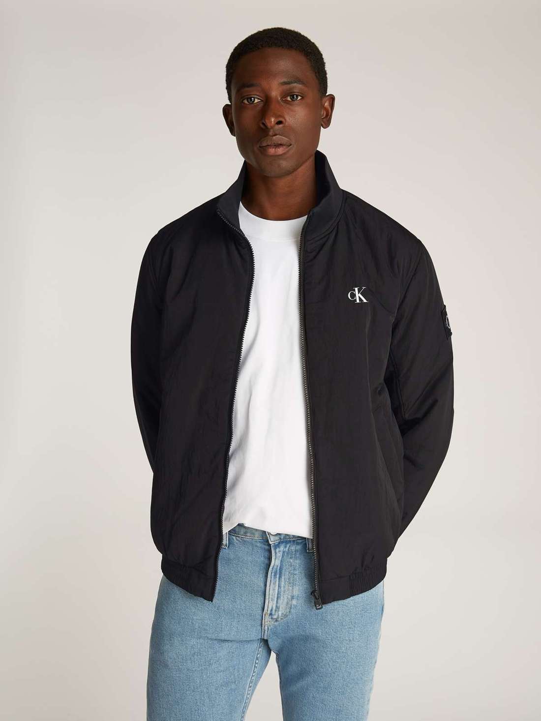 Блузон с тисненым логотипом PADDED HARRINGTON