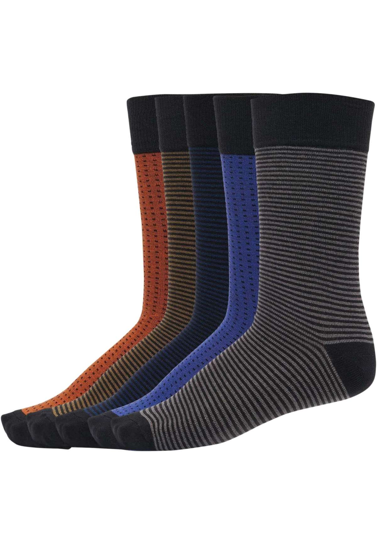 Базовые носки»Urban Classics Unisex Stripes and Dots Socks 5-Pack«