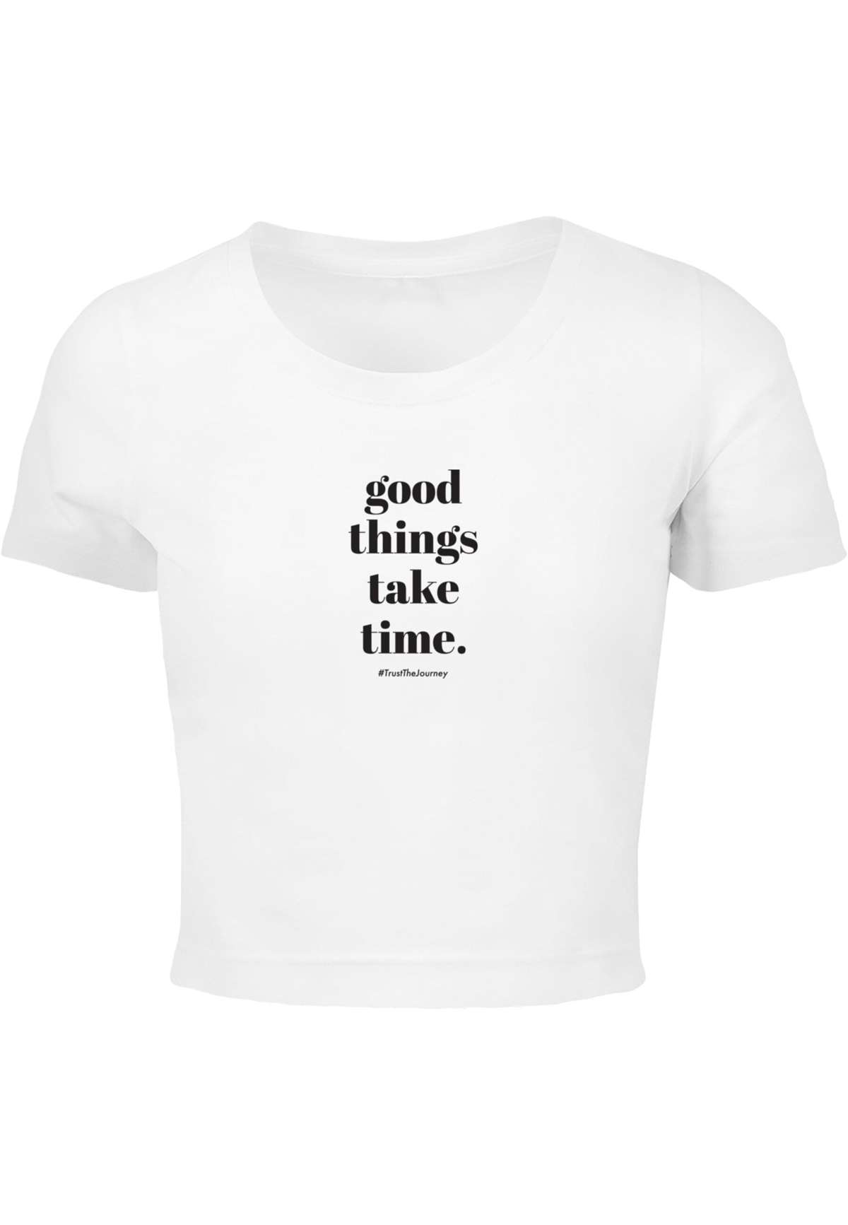 футболка Damen Ladies Good Things Take Time Cropped Tee