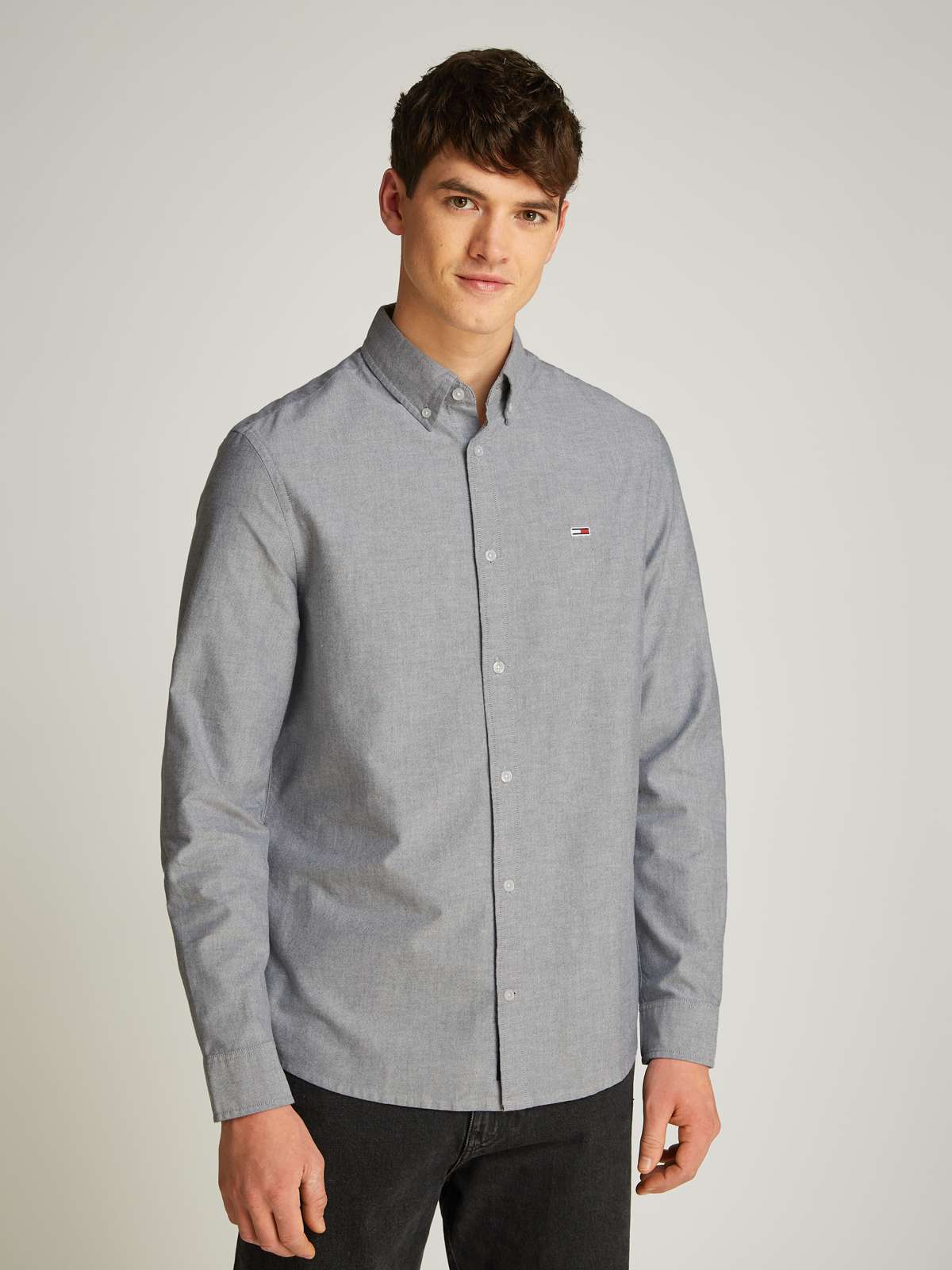 Рубашка с длинными рукавами и вышивкой логотипа TJM REG OXFORD SHIRT EXT